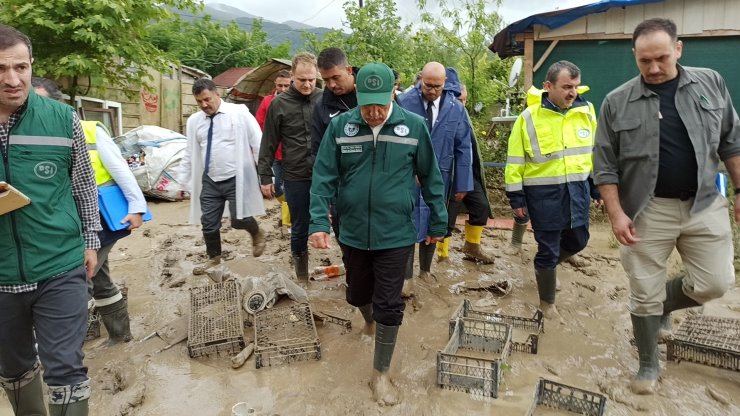 Bakan Kirişci'den selin vurduğu Zonguldak'ta inceleme