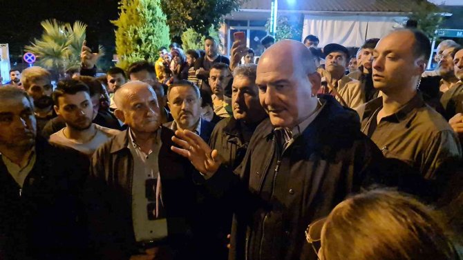 Bakan Soylu, selin ağır tahrip verdiği Kozcağız’da