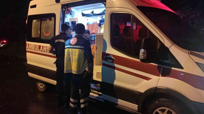 Sele kapılmaktan itfaiye ekipleri kurtardı