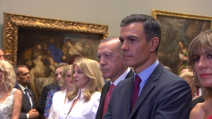 Erdoğan, NATO Zirvesi akşam yemeğine katıldı