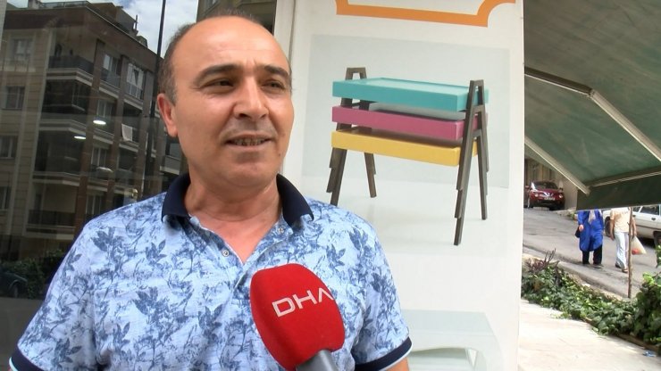 Sürücüsünün paniğe kapıldığı otomobil bankaya girdi