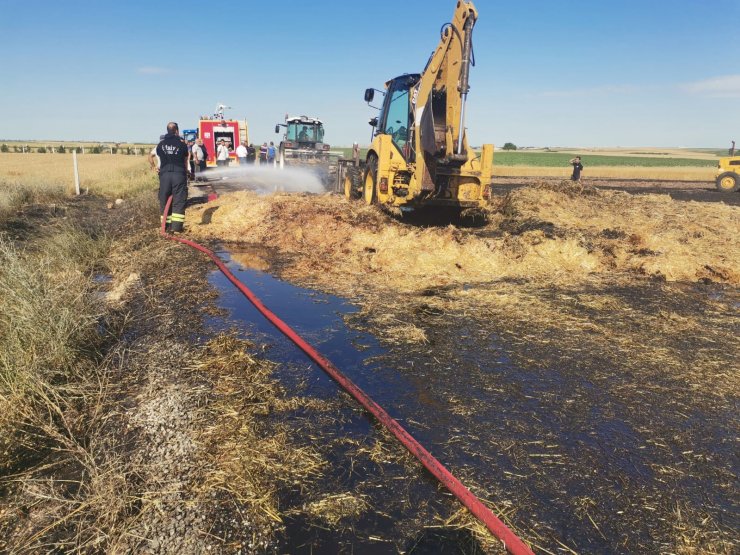 Tekirdağ’da 80 dönüm buğday tarlası yandı