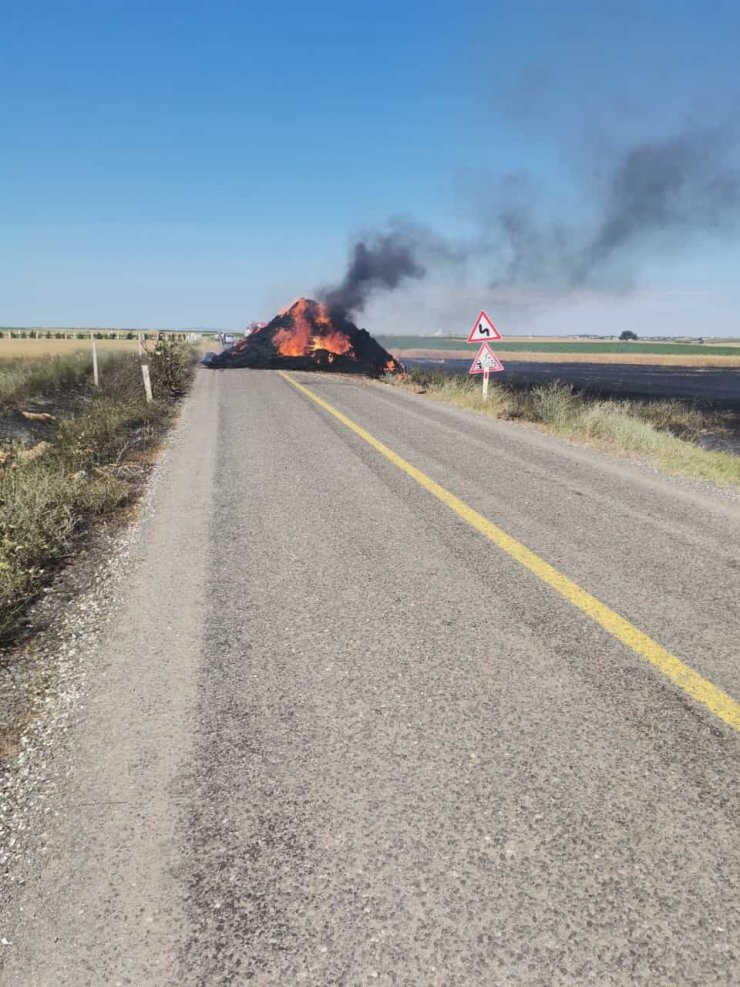 Tekirdağ’da 80 dönüm buğday tarlası yandı