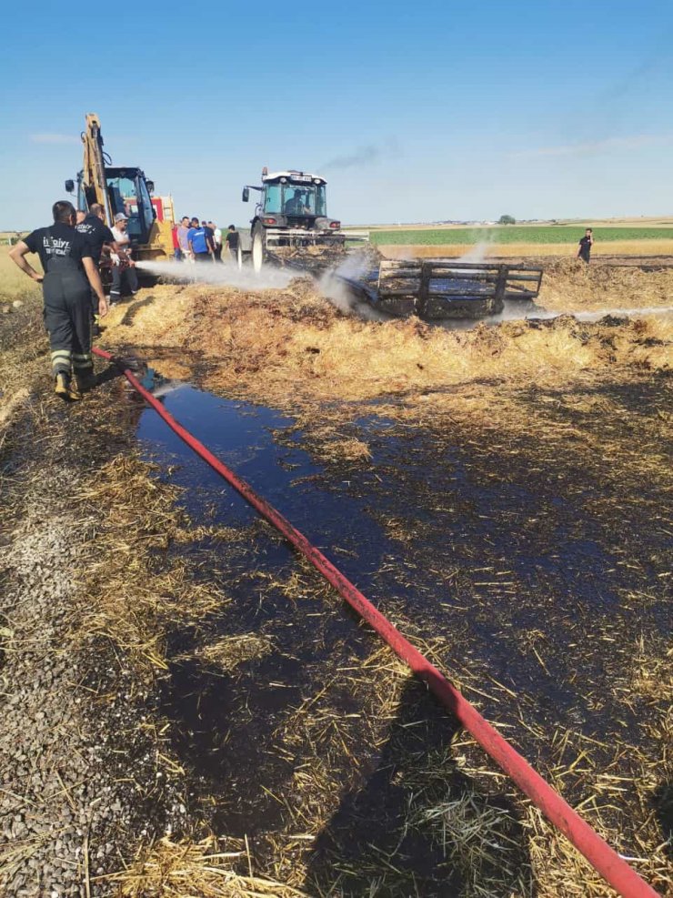 Tekirdağ’da 80 dönüm buğday tarlası yandı