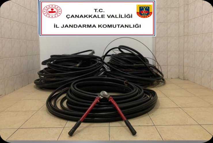 350 bin liralık kablo hırsızlığına 7 gözaltı