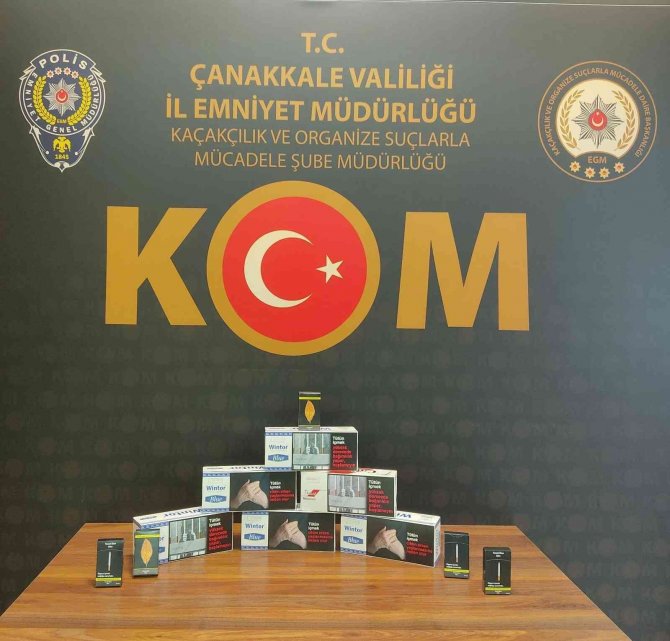 Çanakkale’de kaçak tütün operasyonunda 1 gözaltı