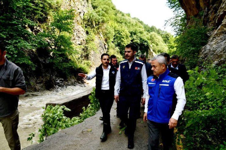 Bakan Kurum, selin vurduğu Karabük'te