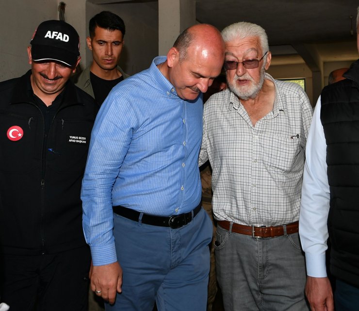Bakan Soylu'dan selin vurduğu Kastamonu'da inceleme