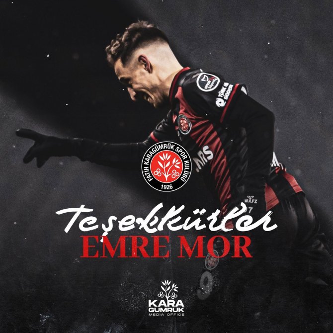 Fatih Karagümrük’ten Emre Mor’a veda mesajı