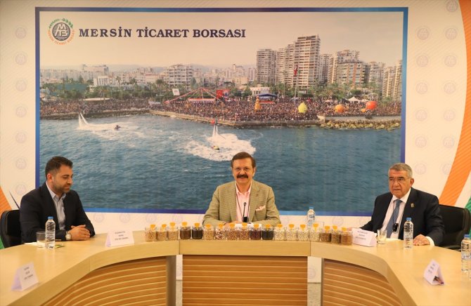 TOBB Başkanı Hisarcıklıoğlu, Mersin'de temaslarda bulundu
