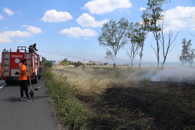 Tekirdağ’da çıkan yangında 50 dönüm alan zarar gördü