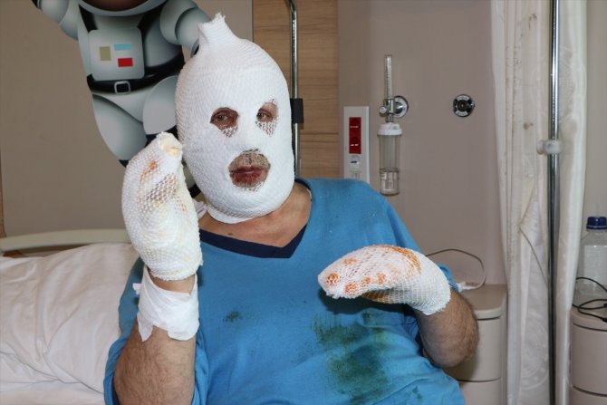 Gaz kaçağından kaynaklanan patlamada canından oluyordu