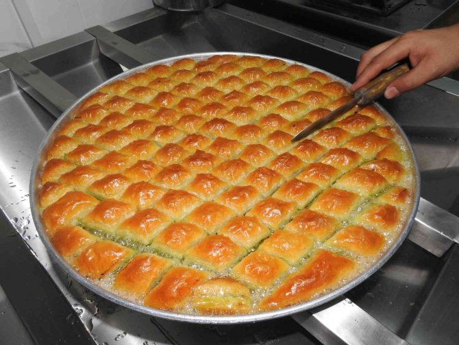 Baklavacıların bayram mesaisi başladı