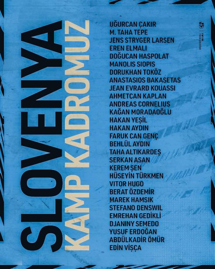Trabzonspor'un Slovenya kamp kadrosu