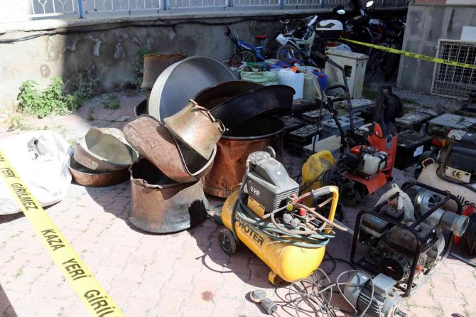 Çalıntı malzemeler hurdacıdan çıktı