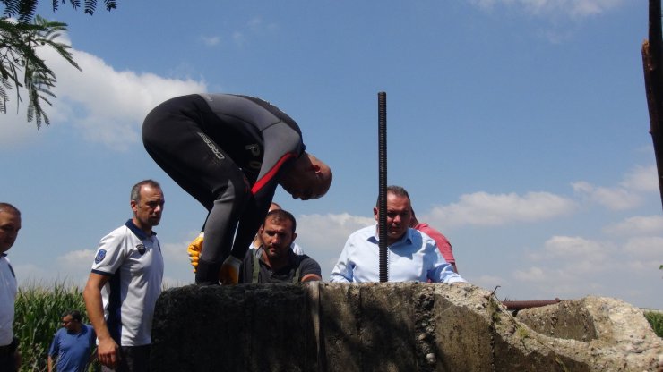 Kapalı devre sulama borusunda ceset bulundu