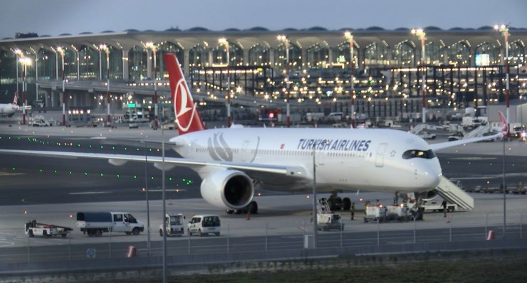THY'nin Airbus a350-900 tipi 7'nci uçağı İstanbul'da