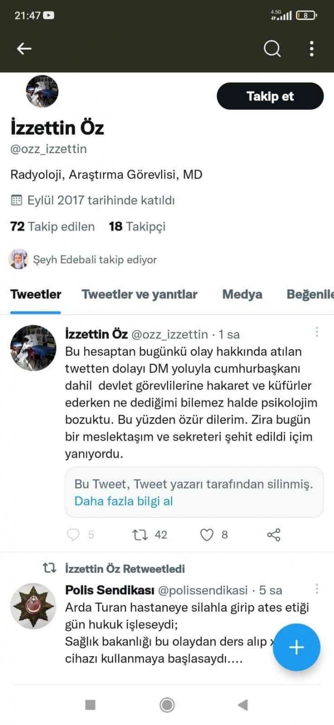 Cumhurbaşkanına hakaret eden doktor açığa alındı