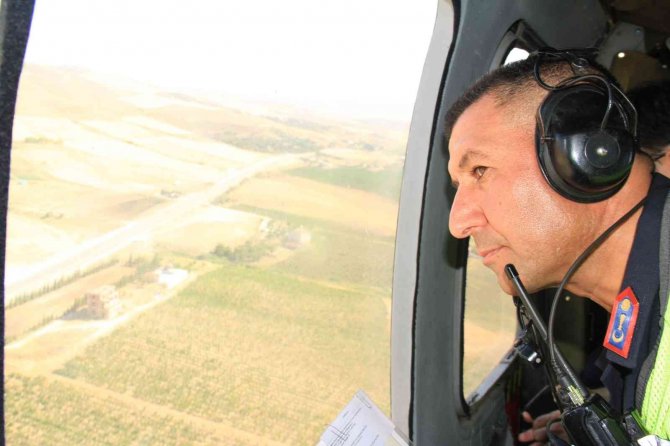 Elazığ’da bayram öncesi helikopter destekli trafik denetimi
