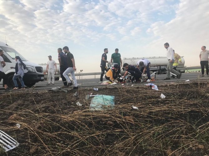 Irak plakalı cip kaza yaptı, 2’si ağır 4 kişi yaralandı