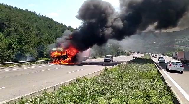 TIR, alev alev yandı