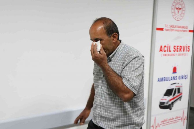 Kurban yerine ellerini kestiler