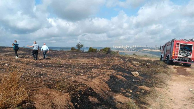 Tarihi köyde korkutan yangın