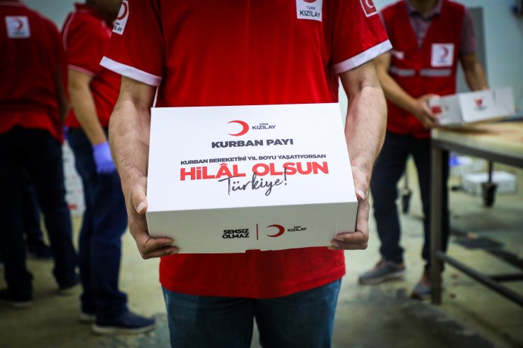 Kızılay kurban emanetlerinin kesimlerini tamamladı