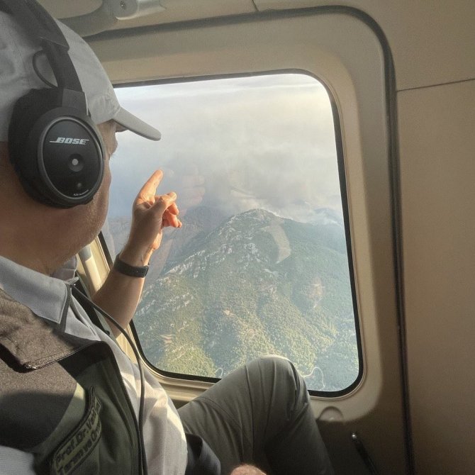 Datça'da orman yangını! Evler tahliye edildi