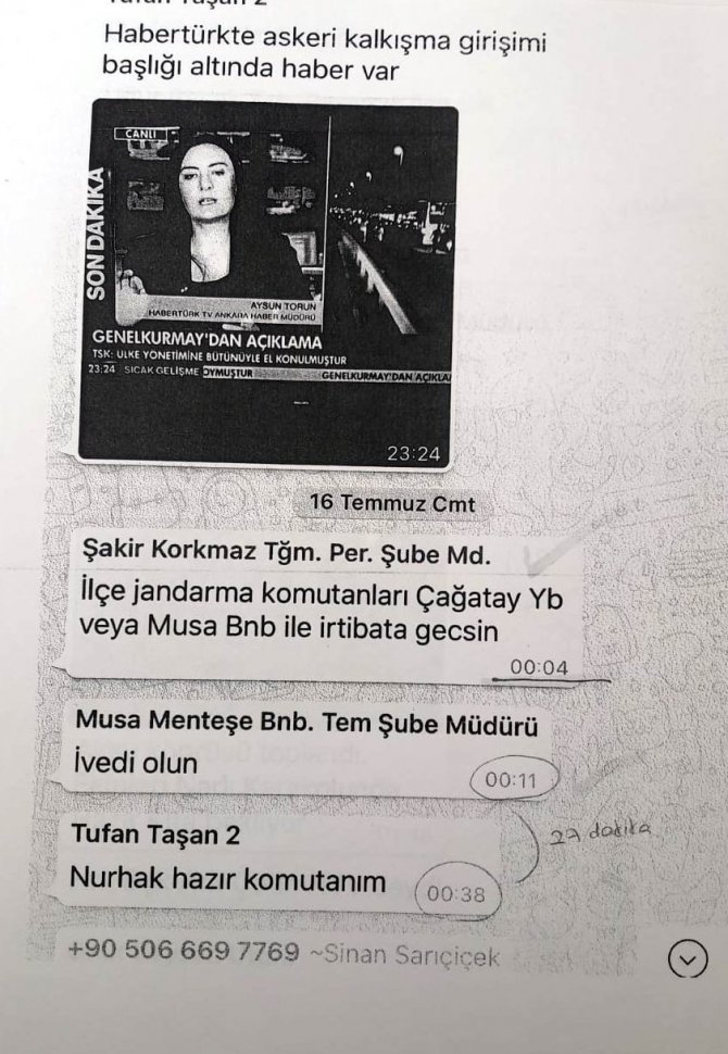 Whatsapp yazışmaları ortaya çıktı: FETÖ’cü askerler darbeye böyle hazırlanmış