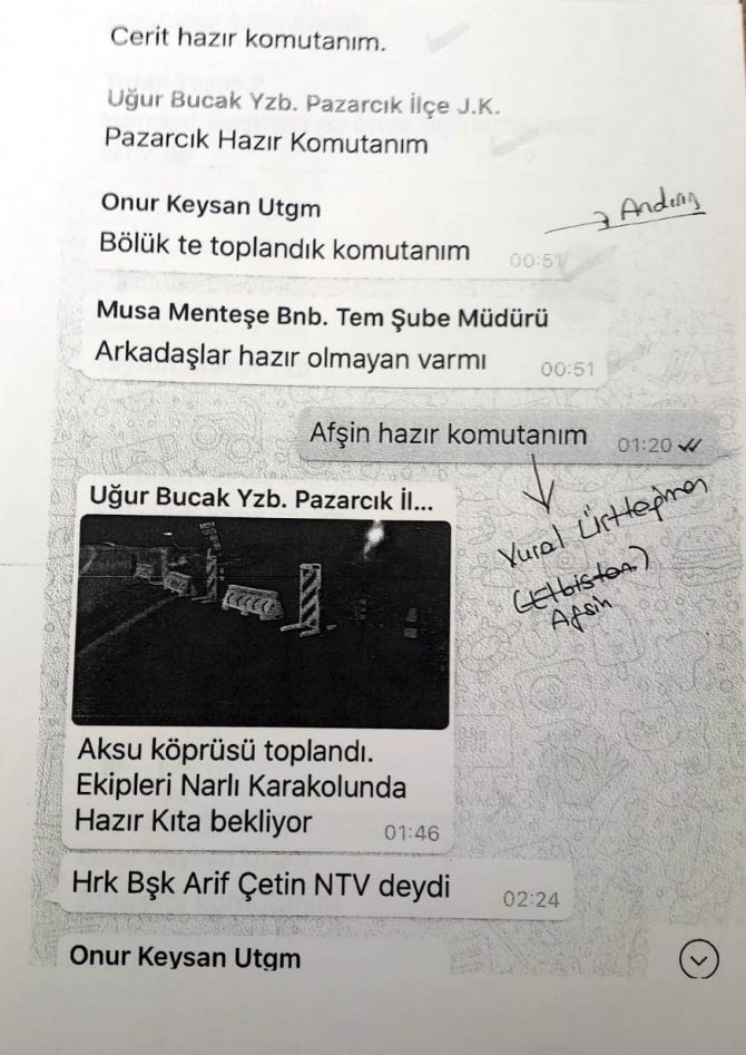 Whatsapp yazışmaları ortaya çıktı: FETÖ’cü askerler darbeye böyle hazırlanmış