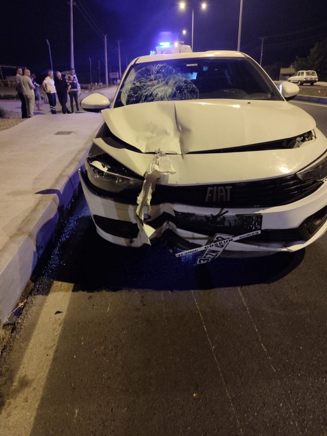 Kazada yanan motosikletin sürücüsü hayatını kaybetti