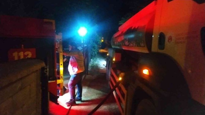 Konya'da ahır yangını