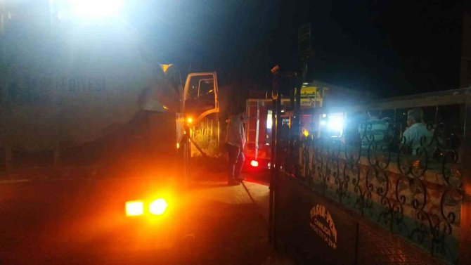 Konya'da ahır yangını