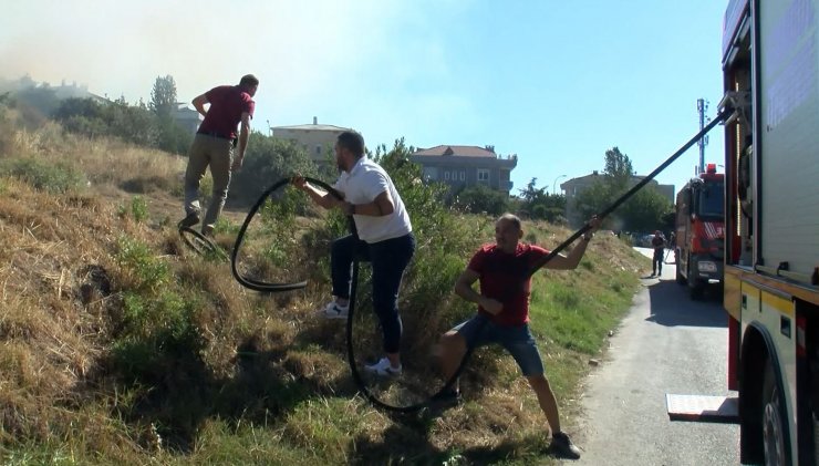 Makilik alanda yangın