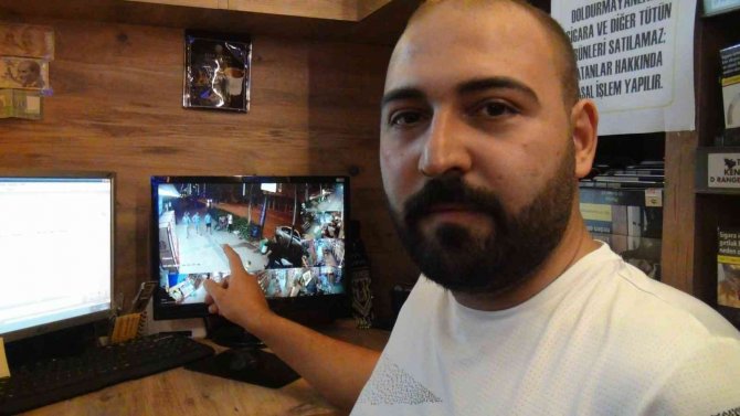 Marketin boş kaldığı dakikaları boş geçmedi kendi iş yeri gibi kasayı boşaltıp gitti