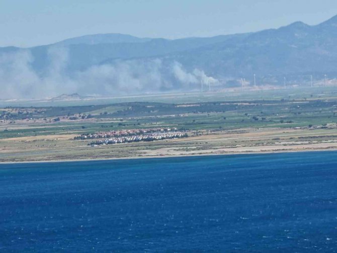 Otluk alanda yangın