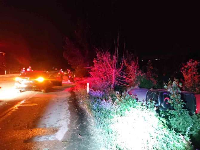 Sulama kanalına devrilen otomobilin sürücüsü hayatını kaybetti