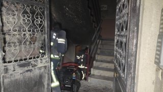 Yanan evinde ailesinden sonra kuşlarını kurtardı