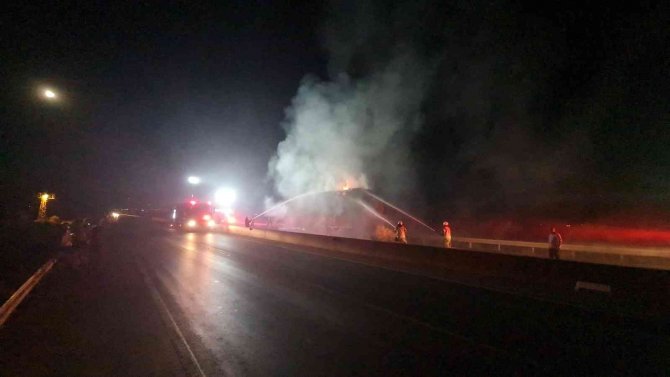 Zeytinlik yangını kontrol altına alındı