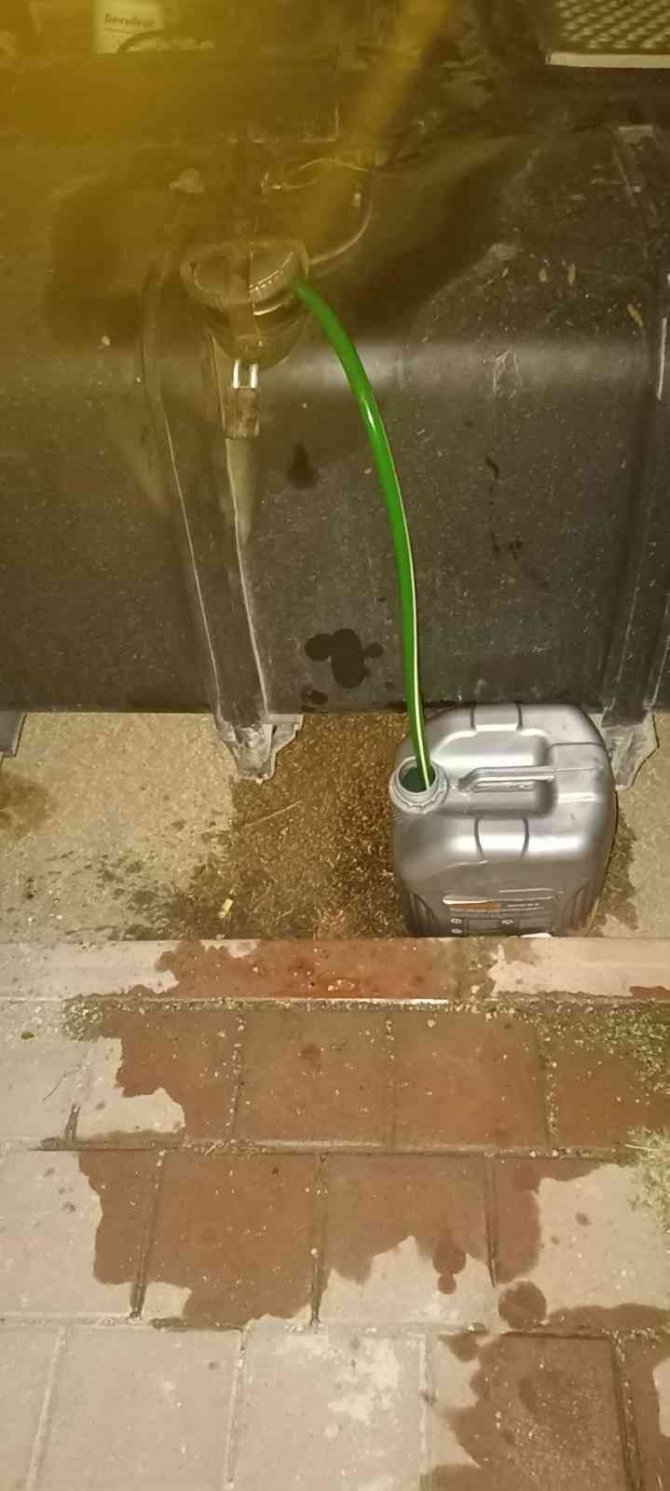 Akaryakıt hırsızı yakalandı