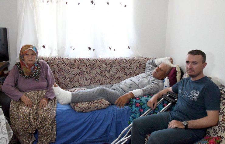 'Ördek' kavgasında Kıbrıs gazisinin bacağı kırıldı