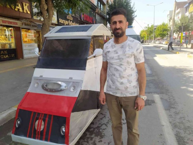 Şehit yakını güneş enerjili araç tasarladı