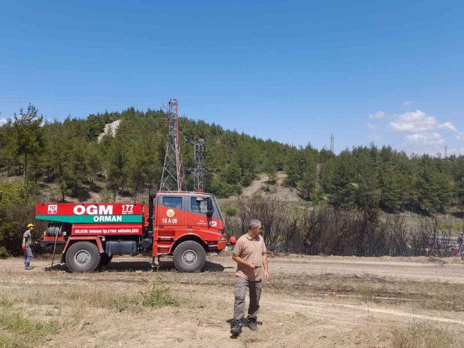 Bilecik’te makilik çıkan yangın büyümeden söndürüldü