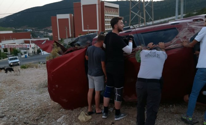 Hastane yolunda kaza