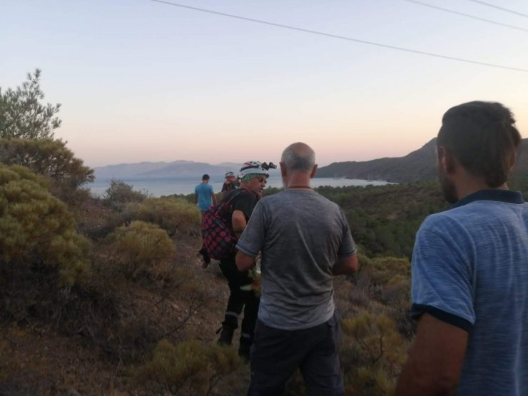 Yürüyüşe çıktığı dağda mahsur kaldı, 5 saat sonra kurtarıldı