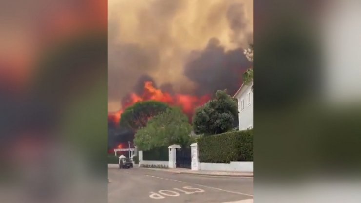 İspanya ve Fransa’daki orman yangınları