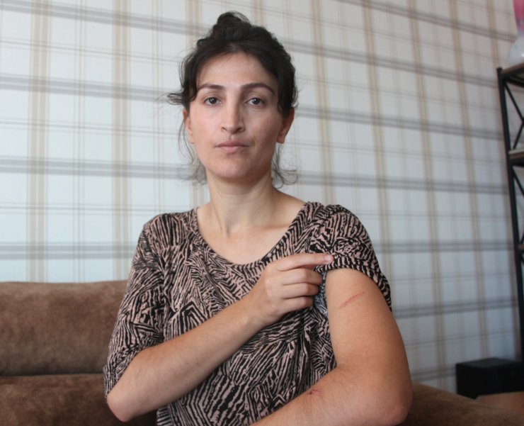 Kadınların saç saça çocuk kavgası kamerada