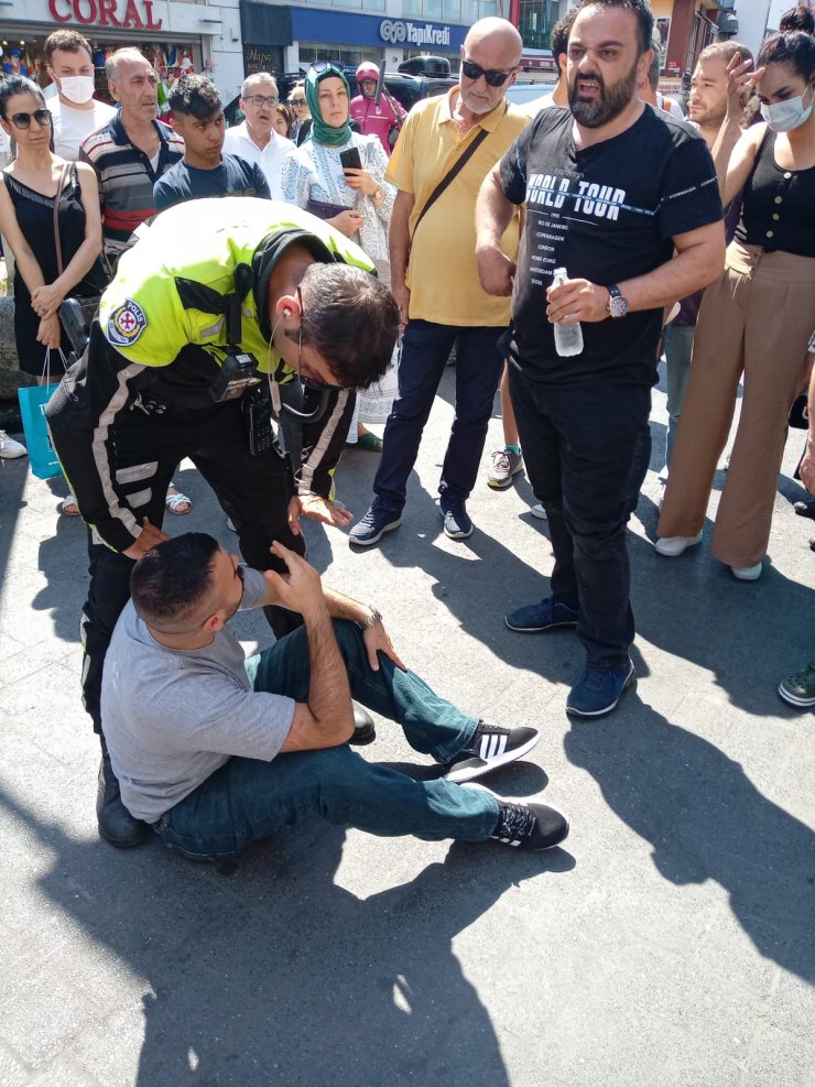 Kendisini dolandırdığını iddia ettiği şüpheliyi yatırıp polise teslim etti