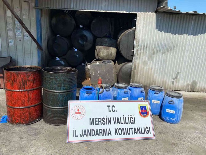 Mersin’de 550 litre kaçak akaryakıt ele geçirildi